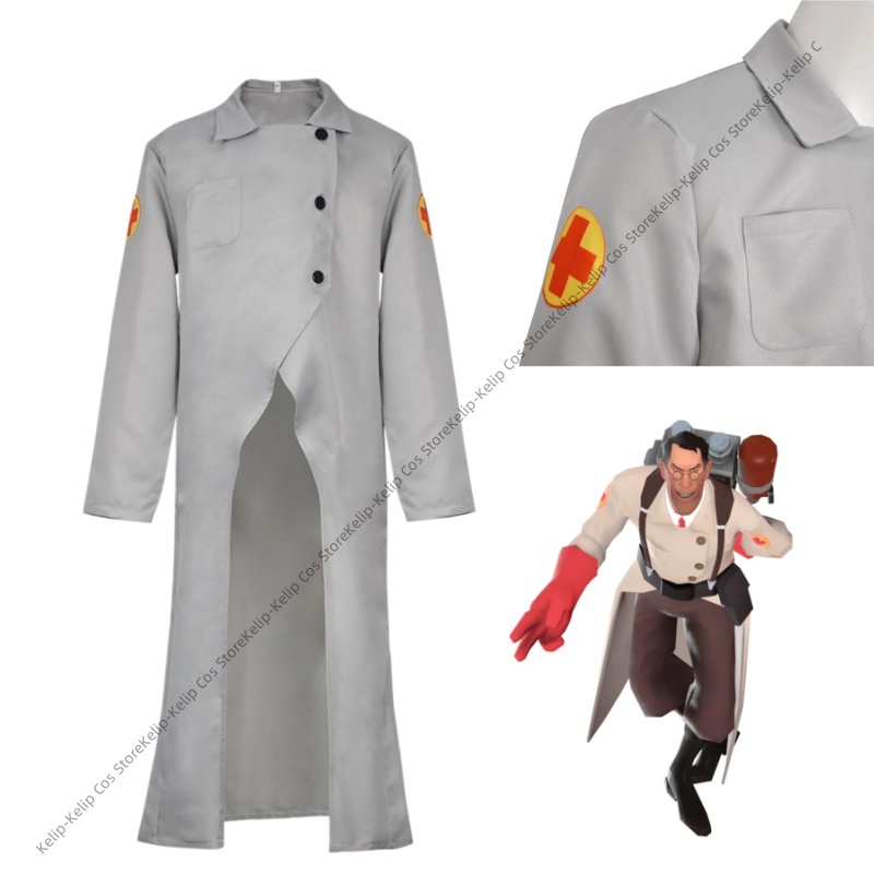 TF2 Medic Cosplay Costumes RED - Medical Lab Games review and price