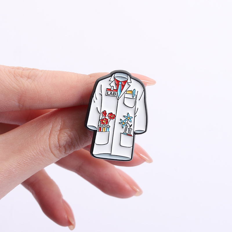 Floral Doctor Nurse Coat Ename - Medical Lab Scientist review and price