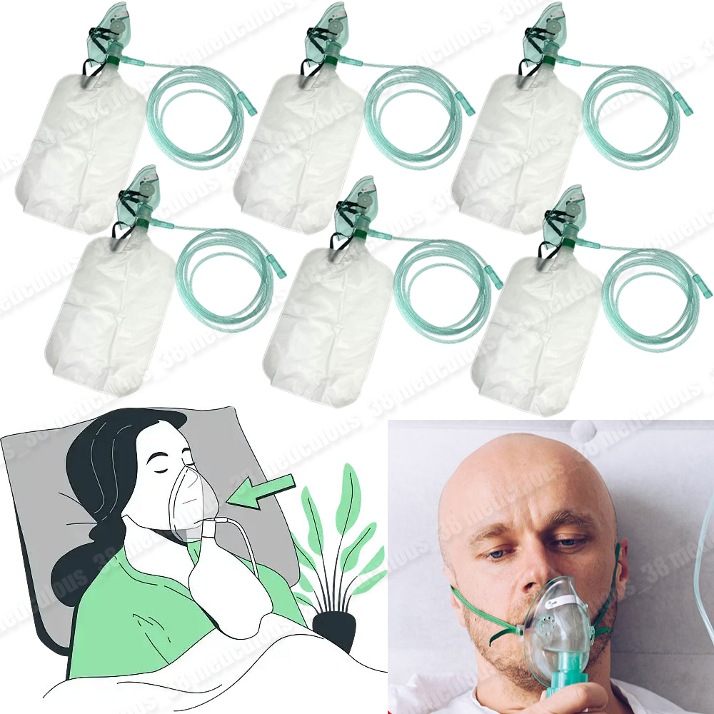 5-20Pcs Disposable Adult High  - Oxygen Mask Non-Rebreather review and price