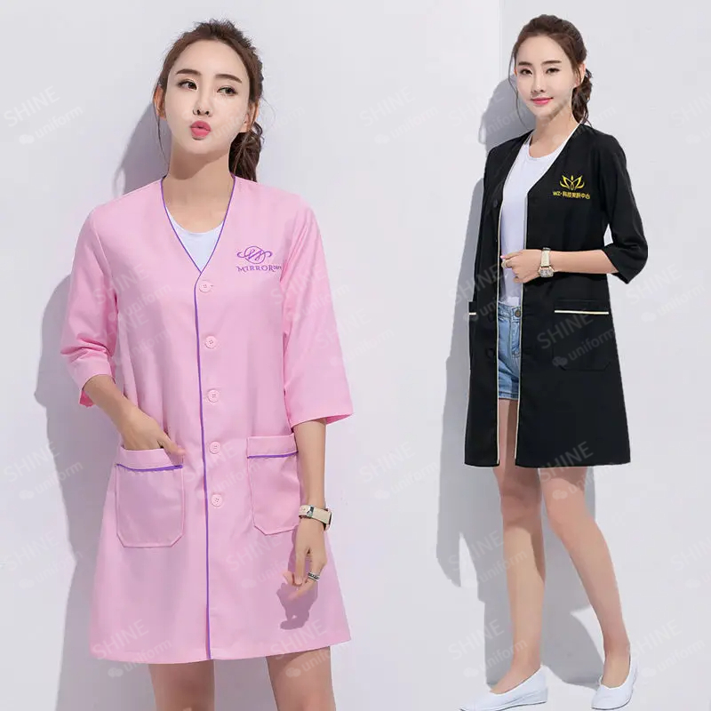 beauty uniform beautician Cust - Medical Lab Management review and price